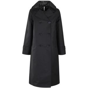 Duno, Dames, Mantels, Zwart, Maat: M Wol,