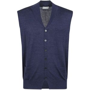 Ballantyne, Heren, Jassen, Blauw, Maat: XL Wol,