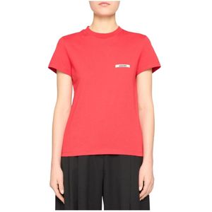Jacquemus, Dames, Tops, Rood, Maat: XS Katoen,