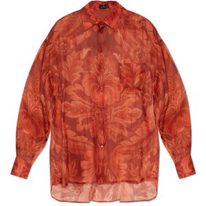 Etro, Dames, Blouses & Shirts, Rood, Maat: S Zijde,