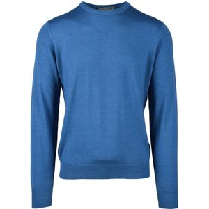 Filippo De Laurentiis, Heren, Truien, Blauw, Maat: XL Wol,