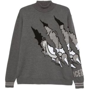 Iceberg, Heren, Truien, Grijs, Maat: M Wol,