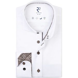 R2 Amsterdam, Heren, Overhemden, Wit, Maat: 4XL