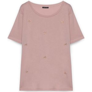 Fiorella Rubino, Dames, Tops, Roze, Maat: XS Katoen,