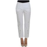 Dolce & Gabbana, Dames, Broeken, Wit, Maat: XS Katoen,