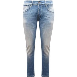 Dondup, Heren, Jeans, Blauw, Maat: W35 Denim,