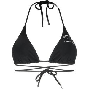 Karl Lagerfeld, Dames, Badkleding, Zwart, Maat: S Poliester,