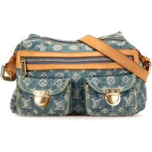 Louis Vuitton Vintage, Dames, Pre-owned, Blauw, Maat: ONE Size Leer,