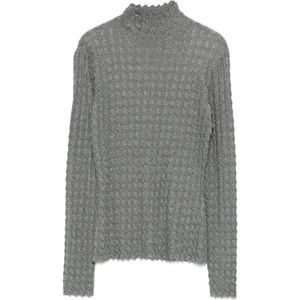 Emporio Armani, Dames, Truien, Grijs, Maat: L Viscose,