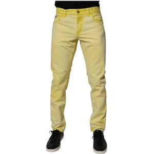 Dolce & Gabbana, Heren, Jeans, Geel, Maat: M Denim,