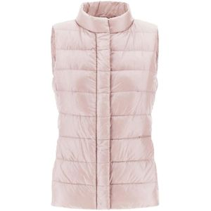 Herno, Dames, Jassen, Roze, Maat: S Leer,