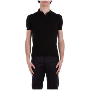 Tagliatore, Heren, Tops, Zwart, Maat: 2XL Katoen,