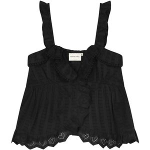 Fabienne Chapot - Top - Zwart - Mouwloos - Normale Pasvorm
