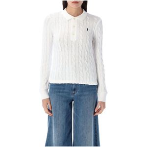 Polo Ralph Lauren, Dames, Truien, Wit, Maat: M Katoen,