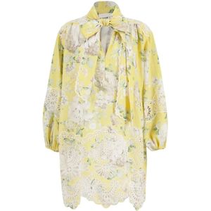 Zimmermann, Dames, Jurken, Geel, Maat: M Linnen,
