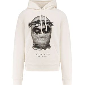 IH NOM UH Nit, Heren, Sweatshirts & Hoodies, Wit, Maat: S Katoen,