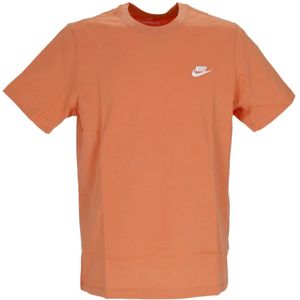 Nike, Heren, Tops, Oranje, Maat: XL Katoen,