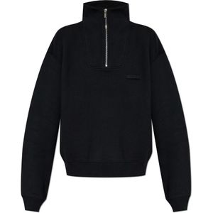 Jacquemus, Dames, Sweatshirts & Hoodies, Zwart, Maat: 2XS Katoen,