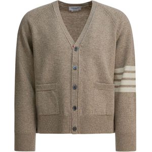 Thom Browne, Heren, Truien, Beige, Maat: L
