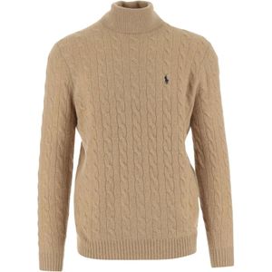 Polo Ralph Lauren, Heren, Truien, Beige, Maat: XL Wol,