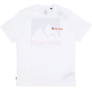 Element, Heren, Tops, Wit, Maat: L Katoen,