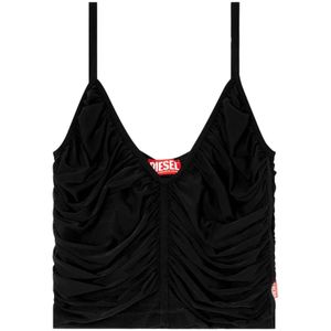 Diesel, Dames, Tops, Zwart, Maat: M