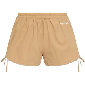 Dsquared2 Strandshorts , Beige , Dames , Maat: L