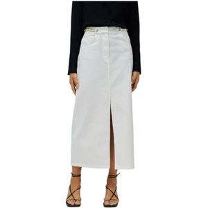 Salsa - True - Midi Rok - Wit - Denim