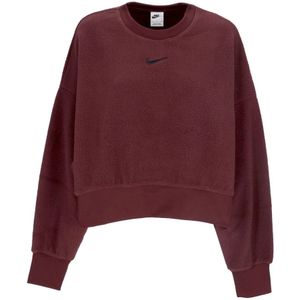 Nike, Dames, Sweatshirts & Hoodies, Rood, Maat: L Fleece,
