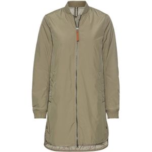 Camel Active, Dames, Mantels, Groen, Maat: 4XL Poliester,