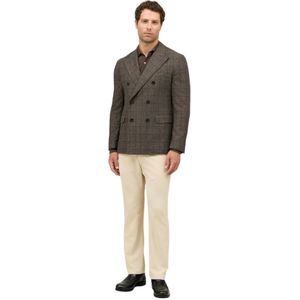 Boglioli, Heren, Jassen, Bruin, Maat: 2XL Wol,