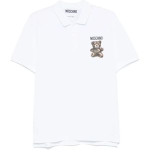 Moschino, Heren, Tops, Wit, Maat: 2XL Katoen,