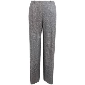 Ermanno Scervino, Dames, Broeken, Grijs, Maat: S Zijde,
