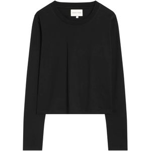 Loulou Studio, Dames, Tops, Zwart, Maat: XS Katoen,