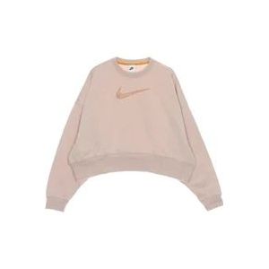 Nike Lichtgewicht Crewneck Sweatshirt , Pink , Dames , Maat: M