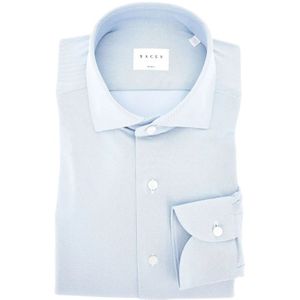 Xacus, Heren, Overhemden, Blauw, Maat: 5XL Polyamide,