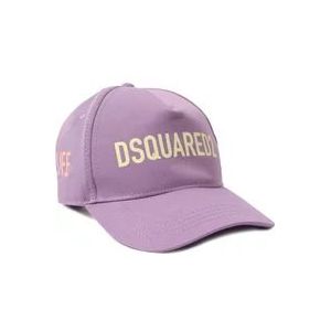 Dsquared2 Lavendel Paarse Logo Baseball Cap , Purple , Dames , Maat: ONE Size