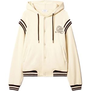 Varsity - Fleece Hoodie - Off White - Fleece - Hooded Neckline