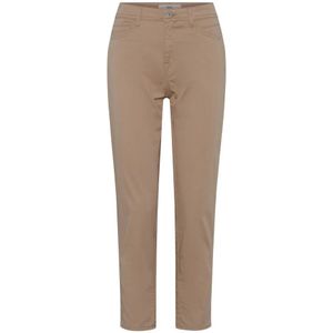 Brax, Dames, Broeken, Beige, Maat: L Katoen,
