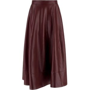 Guess, Dames, Rokken, Bruin, Maat: XS Leer,