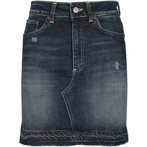 Dondup, Dames, Rokken, Blauw, Maat: W28 Denim,
