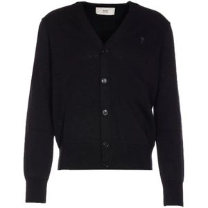 Ami Paris, Heren, Truien, Zwart, Maat: 2XS Wol,