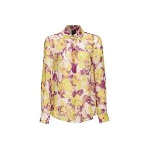 Pinko Iris Print Shirt , Multicolor , Dames , Maat: S