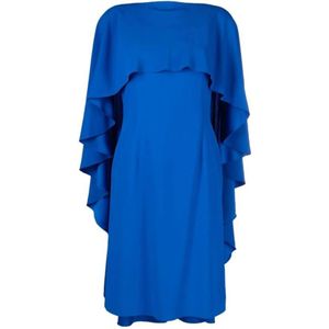 Alberta Ferretti, Dames, Jurken, Blauw, Maat: L