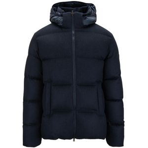 Herno, Heren, Jassen, Blauw, Maat: XL Zijde,