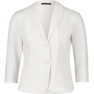 Betty Barclay - Kort Getailleerde Blazer met Knopen - Wit - Dames