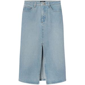 A.p.c., Dames, Rokken, Blauw, Maat: XS Denim,