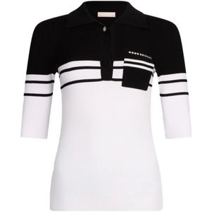 Liu Jo, Dames, Tops, Zwart, Maat: XS Katoen,