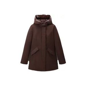 Woolrich Luxe Arctic Dames Winterjas , Brown , Dames , Maat: XS