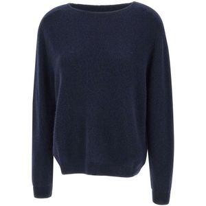 Hemisphere, Dames, Truien, Blauw, Maat: S Kasjmier,